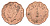 Кипр 1/2 пиастра 1944 Георг VI (1936-1952) KM 22a бронза 4649-1133