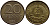 ГДР 20 пфеннигов 1969 А, первый год KM 11 латунь UNC 4395-1152