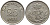 ДАНИЯ 25 ЭРЕ 1958 С; S, ФРЕДЕРИК IX (1947-1972) KM 842.2 медно-никель 4398-942