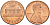 США 1 ЦЕНТ 1974 D, ЛИНКОЛЬН KM 201 медь цинк 188-163