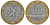 Франция 10 франков 1991 тип гений Бастилии KM 964.1, Le Frank 375.6 биметалл 45-923