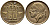 БЕЛЬГИЯ 50 САНТИМОВ 1958 BELGIE KM 149.1 бронза 4392-823