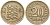 Эстония 20 центов 1935 Республика (1928-1940) KM 17 никель бронза 4585-1031