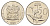 ЮАР 50 центов 1988 Зантедеския Эллиота (калла), герб KM 87 никель UNC 4693-844