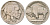 США 5 центов 1935 индеец, бизон KM 134 медно-никель 4614-1159