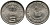 Индия 5 рупий 1995 50 лет FAO KM 157 медно-никель UNC 4364-3252