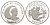 Непал 50 рупий 1974 BS 2031, Малая панда KM 841a серебро PROOF 11-317-12