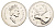 Канада 25 центов 1993 Елизавета II (1952-2022), олень KM 184 никель PROOF-LIKE (BU) 4638-542