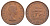 ЮАР 1 пенни 1955 KM 46 бронза 4645-1132