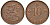 Финляндия 10 пенни 1939 KM 24 медь 51-3155