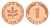 ФРГ 1 пфенниг 1950 G, тираж 9.000 экземпляров KM 105, J. 380 сталь плакированная медью PROOF 11-132-43
