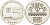 Израиль 5 лир 1972 ханука, русская лампа KM 69.1 серебро  UNC  1522-744