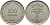 Израиль 100 прута 1949 JE 5709 не магнитная KM 14 медно-никель 4394-633
