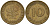 ФРГ 10 пфеннигов 1950 G J. 383, KM 108 сталь плакированная латунью    4603-322