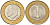 Турция 1 лира 2009 Кемаль Ататюрк KM 1244 биметалл  4610-1153