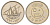 Кувейт 50 филсов 1999 KM 13 медно-никель UNC 4617-467