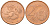 Финляндия 2 евроцента 2000  KM 99 сталь плакированная медью  UNC  4564-366