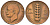 Италия 5 чентезимо 1920 R, Виктор Эммануил III (1900-1946) KM 59 медь 4164-1242