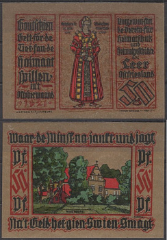 Леер 50 пфеннигов 1921 Mehl Grabowski 782.1 бумага UNC (пресс) 8595-46-1-1
