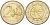 Кипр 2 евро 2009 10 лет монетарной политики ЕС (EMU) и введения евро KM 89 биметалл UNC 4111-642