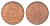 Турция 10 курушей 1974 KM 891.3 бронза UNC 4647-565