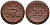 Саксония 20 пфеннигов 1921 колосья и серп J. N 53 фарфор UNC 1094-8-74