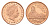 Остров Мэн 1 пенни 2001 KM 1036 сталь плакированная медью UNC 4649-1051