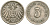 Германия 5 пфеннигов 1910 F KM 11, Jager 12, Weege 6 медно-никель 08-1421