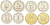 Таджикистан лот из 4 монет 2022 (50 дирам, 1, 3, 5 сомони) KM NEW   UNC  M77-08