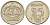 Швеция 25 эре 1959 TS, Густав VI Адольф (1950-1973) KM 824 серебро 4609-969