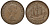 Великобритания 1/2 пенни 1957 Елизавета II (1952-2022) KM 896, Spink 4158 бронза 4163-612