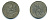 ДАНИЯ 2 ЭРЕ 1949 ФРИДЕРИК IX KM 840.1 цинк 3999-223