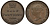 Великобритания 1/2 фартинга 1844 Виктория (1837-1901) KM 738, Spink 3951 медь 1524-125