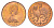 Остров Мэн 1 пенни 1983 PM, Елизавета II (1952-2022) KM 59 бронза UNC 4651-953