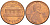 США 1 ЦЕНТ 1974 D, ЛИНКОЛЬН KM 201 медь цинк 3309-252