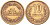 ЯПОНИЯ 10 ЙЕН 1962 37 ГОД KM 73а бронза 4548-217