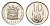 ЮАР 10 центов 1970 герб, цветок алоэ KM 85 никель PROOF 4690-1069