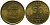 Перу 50 сентимо 1988 KM 295, Schon 96 латунь aUNC 4541-416