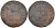 ФРАНЦИЯ 1/2 СОЛЯ 1770 ЛЮДОВИК XV KM 544 медь 106-317