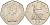 Великобритания 50 пенсов 1969 Елизавета II (1952-2022) KM 913, Spink 4223 (H1) медно-никель UNC 4565-245