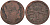 ДАНИЯ 1 РИКСБАНКСКИЛЛИНГ 1852 VS, КРИСТИАН VIII (1839-1848) KM 754 (С132) медь 28-511