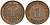 Германия 1 пфенниг 1900 G, Вильгельм II (1888-1918) KM 10, J. 10 медь 4608-619