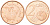 КИПР 2 ЕВРОЦЕНТА 2009 ДВА МУФЛОНА KM 79 сталь плакированная медью UNC 100-713