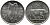 ИРЛАНДИЯ 5 ПЕНСОВ 1974 БЫК KM 22 медно-никель 4525-1132