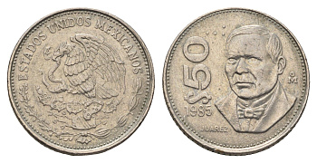 Мексика 50 песо 1985 KM 495 медно-никель 4698-856