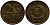 ГДР 20 пфеннигов 1969 А, первый год KM 11 латунь UNC 4395-1032