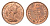 Великобритания 1/2 пенни 1980 Елизавета II (1952-2022) KM 914, Spink 4239 бронза UNC 4696-742