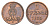Ганновер 1 пфенниг 1855 B, Георг V (1851-1866) KM 221, AKS 155, J. 83 медь    4658-1057