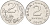 Индонезия 2 рупии 1970 KM 21 алюминий UNC 4149-535