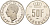 Люксембург 50 франков 1995 Великий герцог Жан (1964-2000), тираж 10.000 экземпляров KM 66 никель  BU  4635-1214